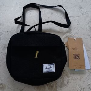 Herschel Classic Crossbody Bag - Black, NBA Championship Trophy Logo NWT